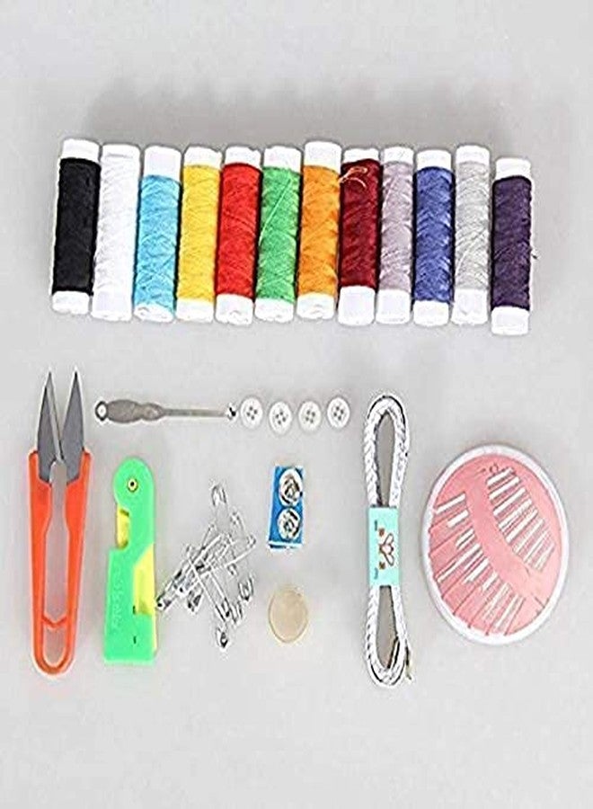 ZEVON Double Layer Portable Travel Sewing Lightweight Kits Box with Color Needle Threads Scissor pin Hand Work Sewing Secure-Lock Box Handwork Sewing Accessories (1) - Image 3